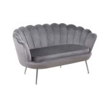 Lounge area double sofa gray