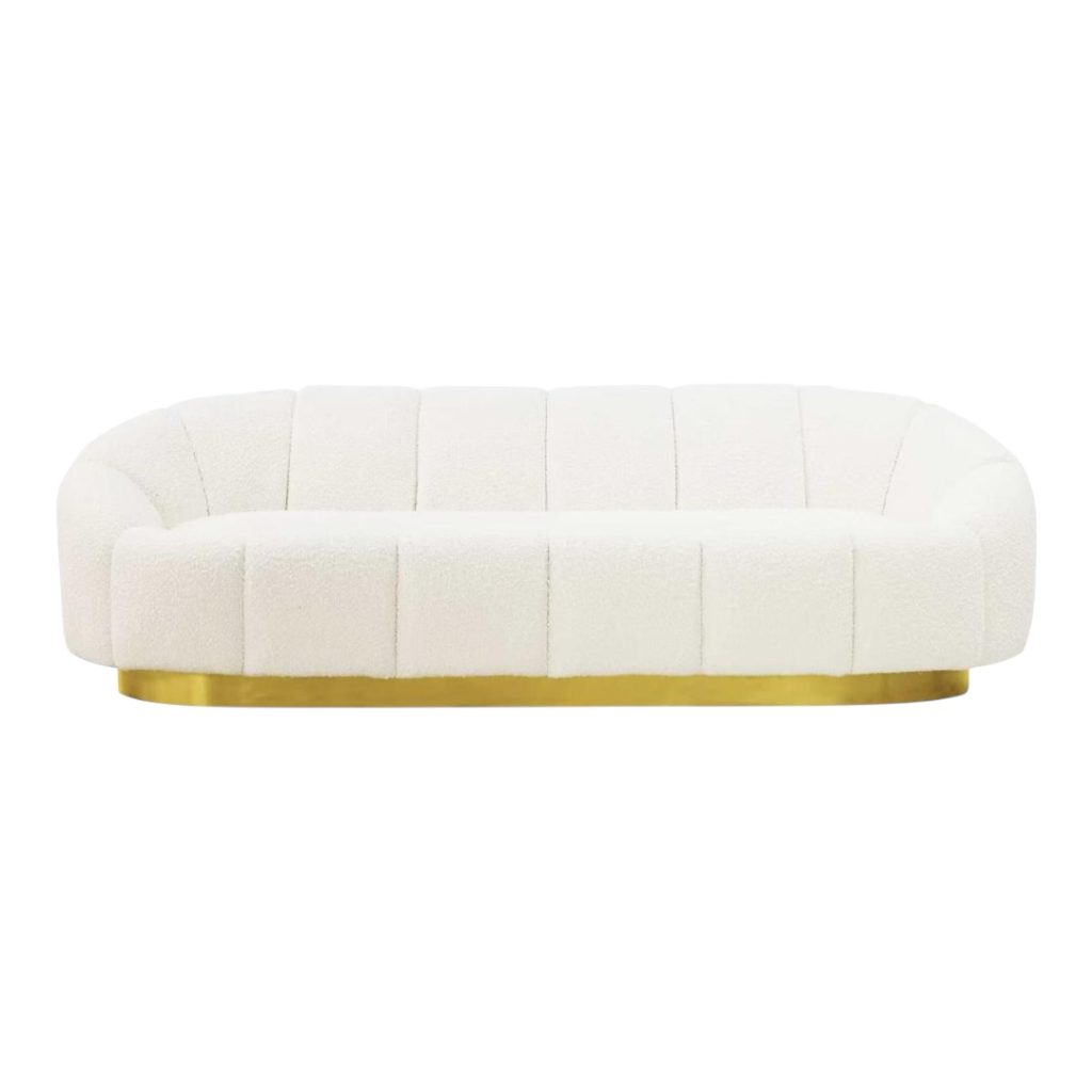 Lounge area 2-seater sofa white