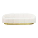 Lounge area 2-seater sofa white