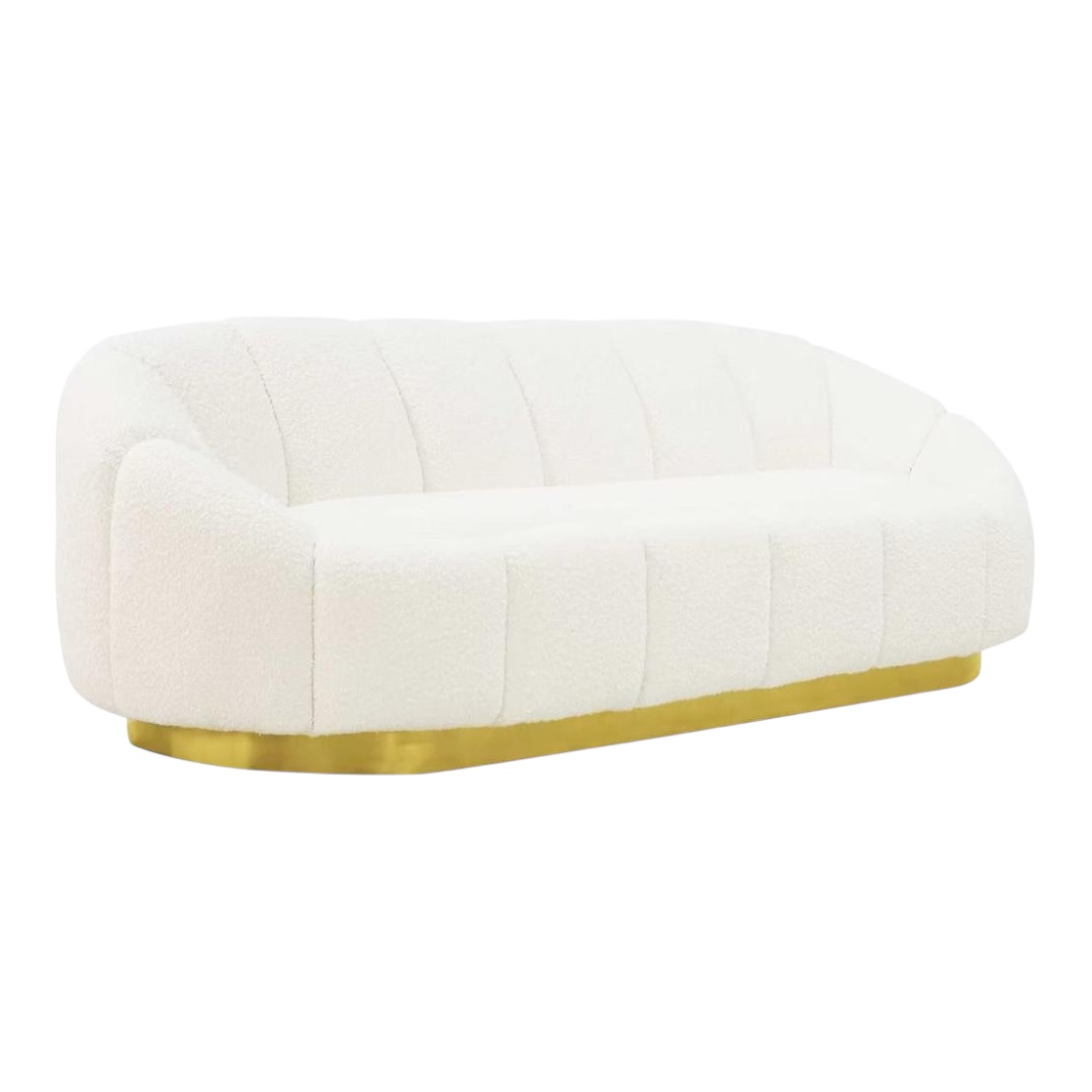 Lounge area 2-seater sofa white