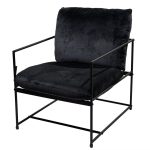 Lounge area chair black