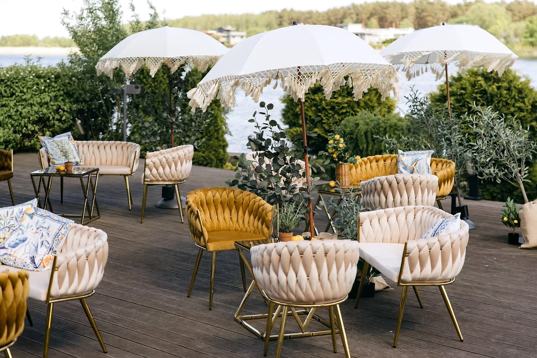 Lounge area gold (set)