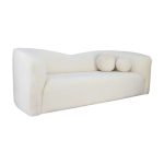 Lounge area three-seater sofa white