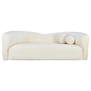 Lounge area three-seater sofa white