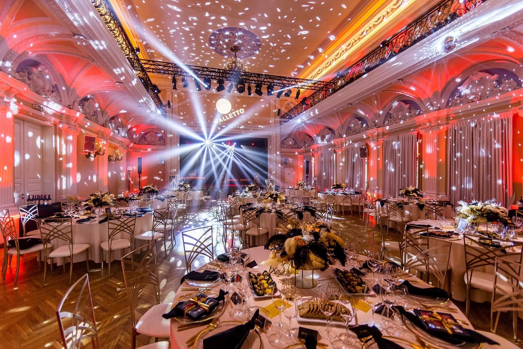 Gold chair with white cushion