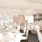 Gold chair with white cushion