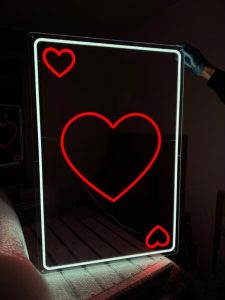 LED neon card