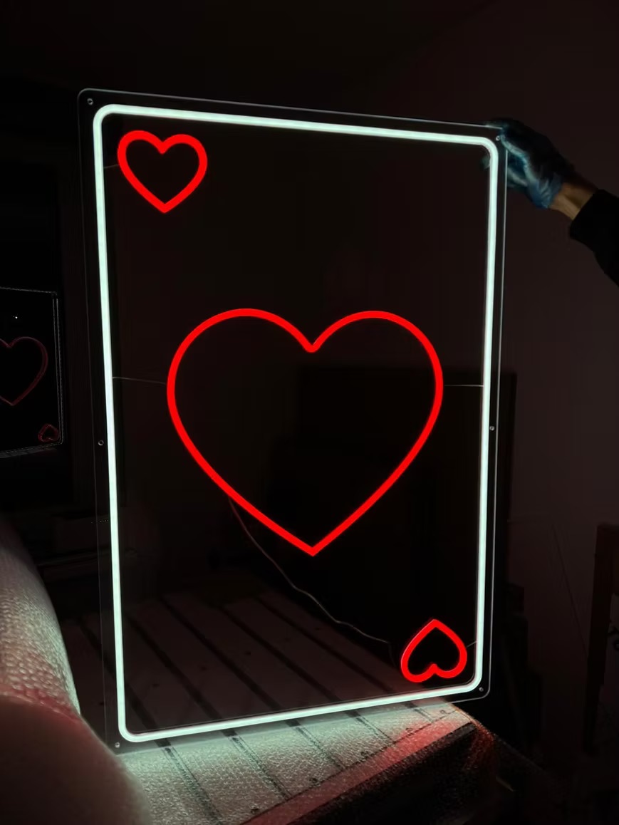 LED neon card