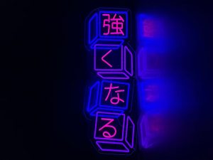 LED neon dice