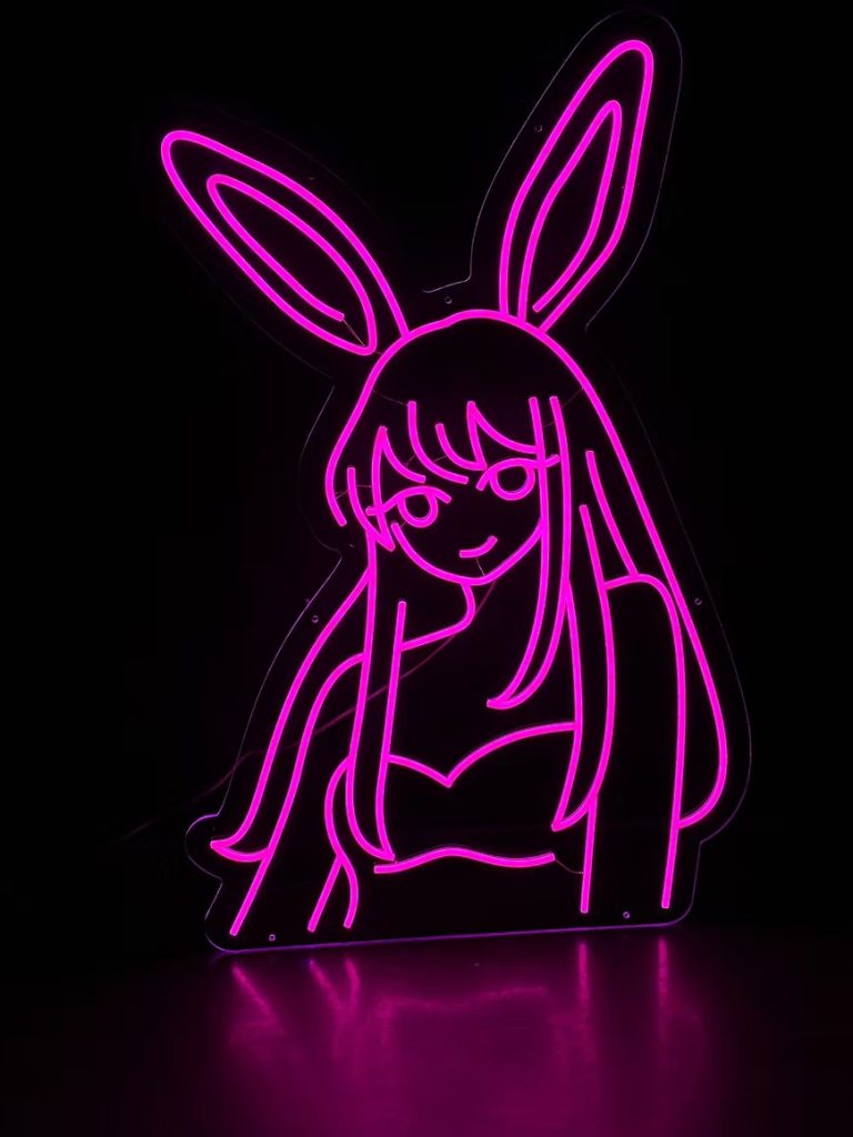 LED neon girl