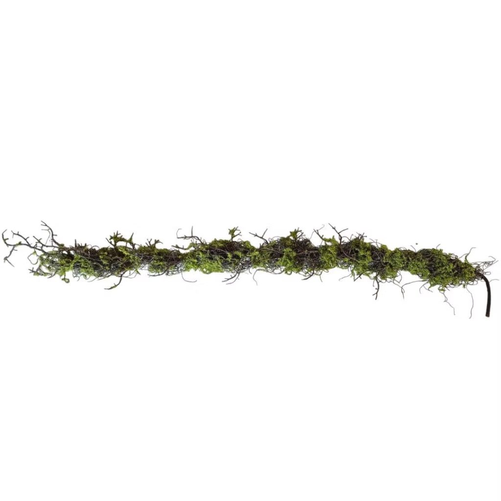 Artificial branch with moss