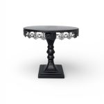 Black dessert stand one-tier