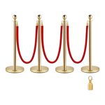 Gold barrier with red ribbon