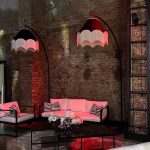 Black and white striped pillow