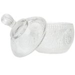 Round candy container with lid