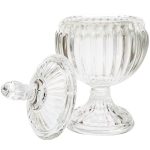 Round candy container with lid