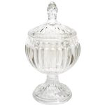 Round candy container with lid