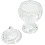 Round candy container with lid