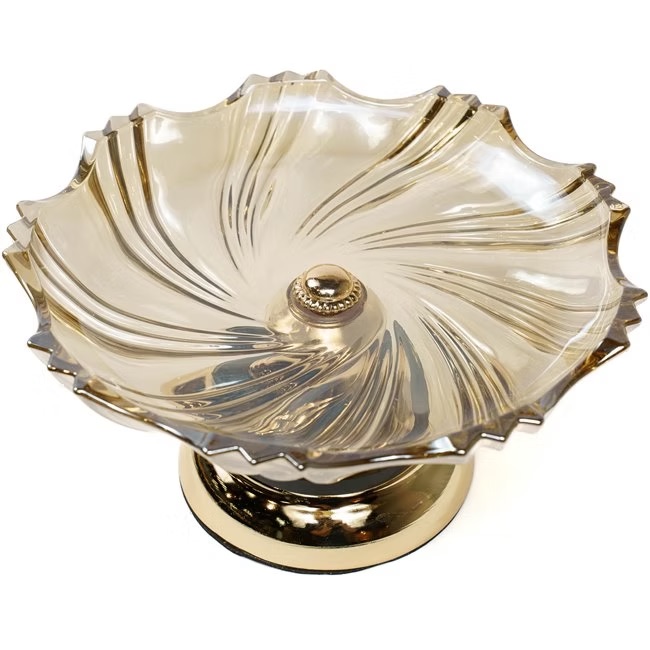 Sweet dish amber & gold