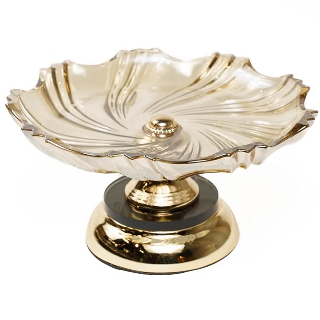 Sweet dish amber & gold