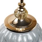 Candy container with lid, pearl/gold