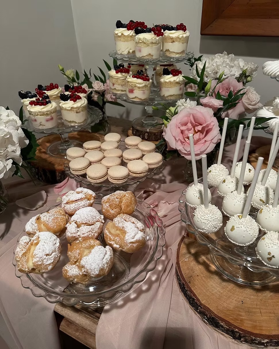 Transparent dessert stand Ø 26