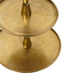 Gold dessert stand three-tiers
