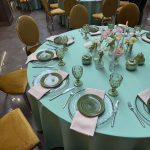 Peach-colored napkin