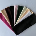 Peach-colored napkin