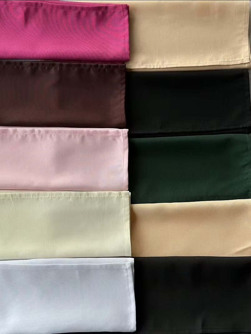 Peach-colored napkin