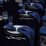 Dark blue napkin