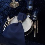 Dark blue napkin