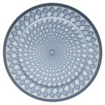 Light blue charger plate