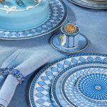 Light blue charger plate