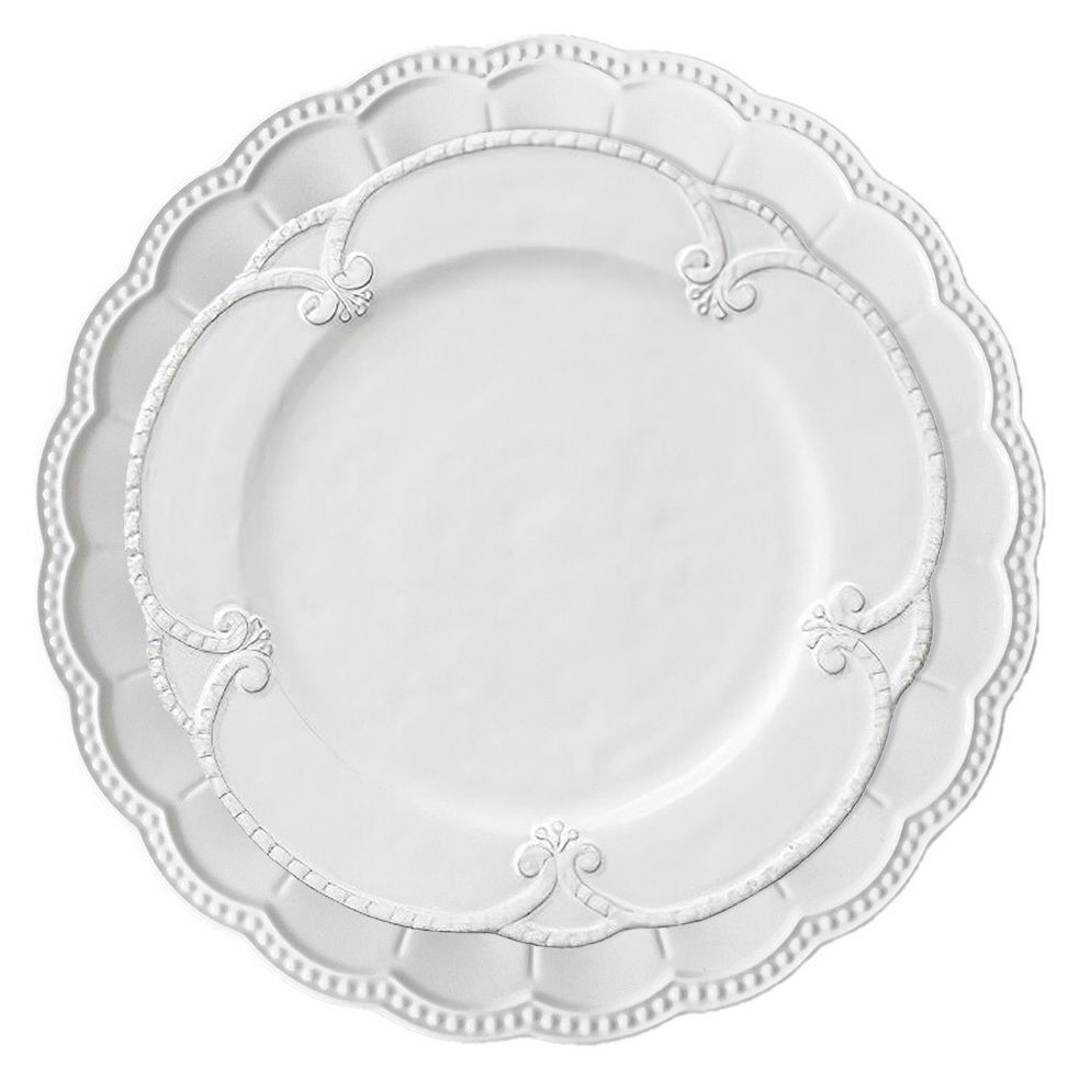 White dinner plate