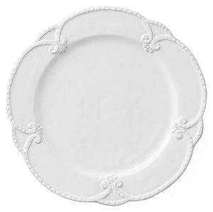 White dinner plate