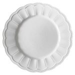 White charger plate